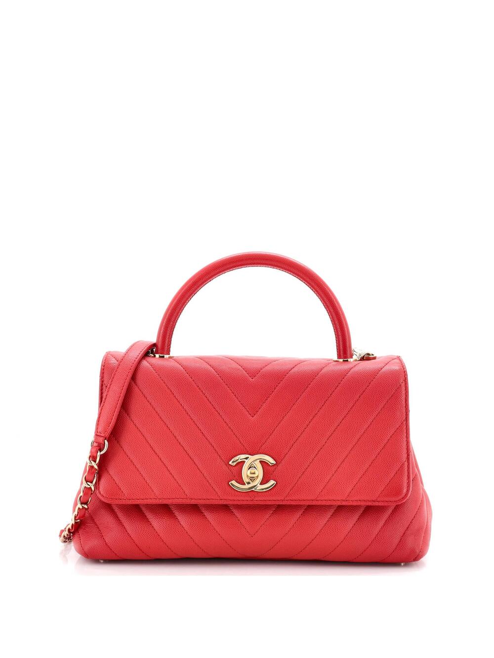 Chanel Coco Top Handle Bag Chevron #249640C42B